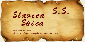 Slavica Špica vizit kartica